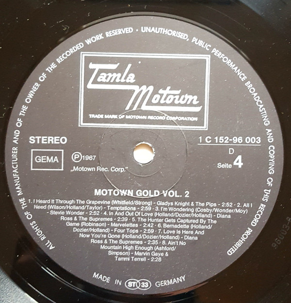 Various - Motown Gold 2 (1966-67) (2xLP, Comp, Gat)