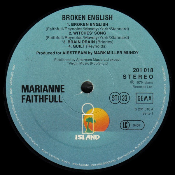 Marianne Faithfull - Broken English (LP, Album)