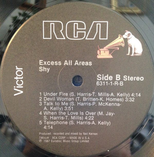 Shy (5) - Excess All Areas (LP, Album)
