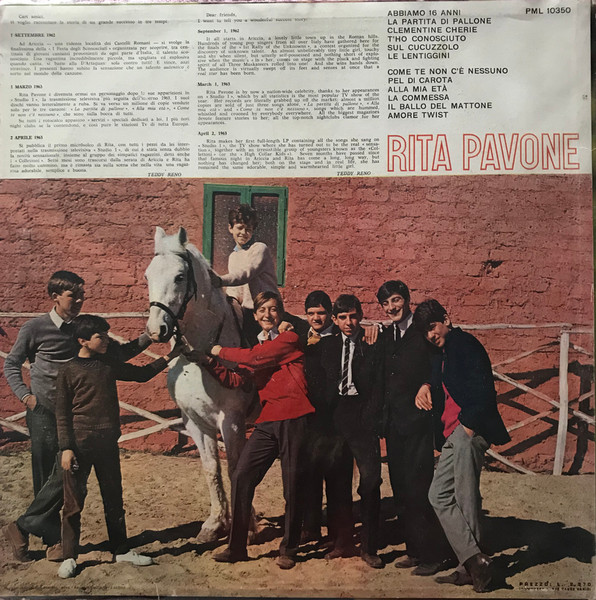 Rita Pavone - Rita Pavone (LP, Album, Mono)