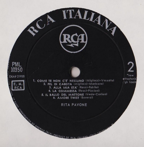 Rita Pavone - Rita Pavone (LP, Album, Mono)