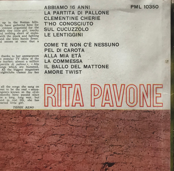 Rita Pavone - Rita Pavone (LP, Album, Mono)