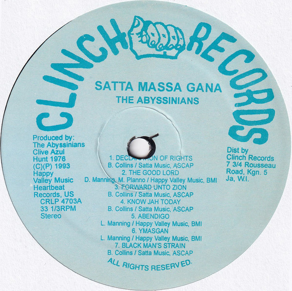 The Abyssinians - Satta Massagana (LP, Album, RP)