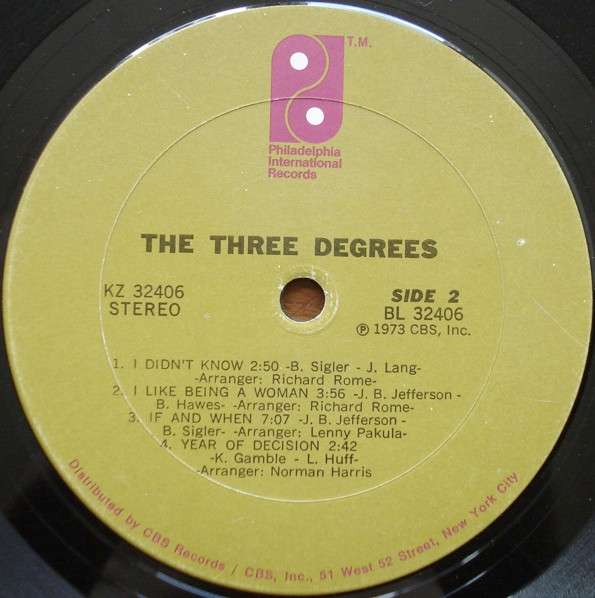 The Three Degrees - The Three Degrees (LP, Album, Pit)