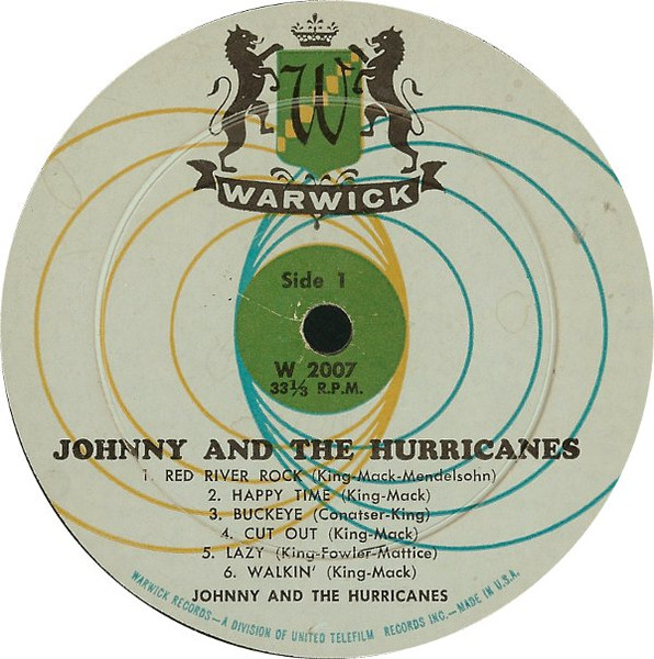 Johnny And The Hurricanes - Johnny And The Hurricanes Featuring Red River Rock (LP, Album, Mono)