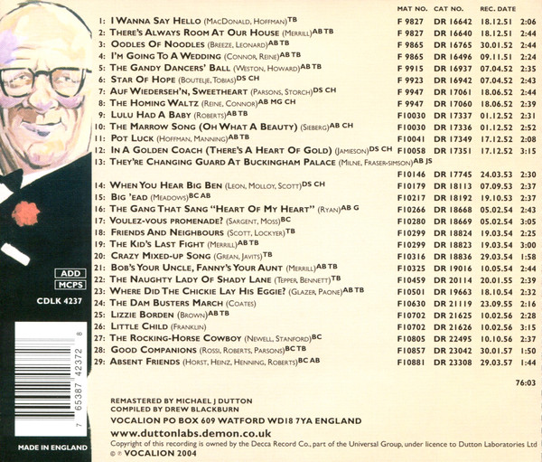 Billy Cotton & His Band* - Billy's Your Uncle (A Decca Singles Compilation 1951-57) (CD, Comp, RM)