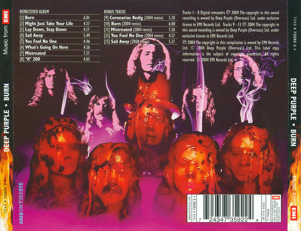 Deep Purple - Burn (CD, Album, RE, RM, 30t)