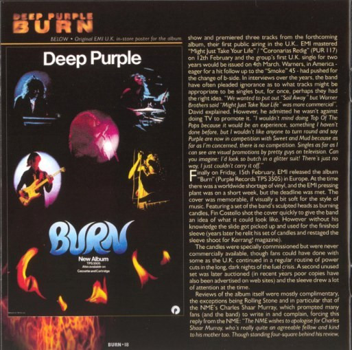 Deep Purple - Burn (CD, Album, RE, RM, 30t)