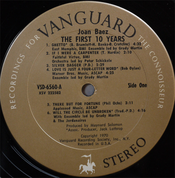 Joan Baez - The First 10 Years (2xLP, Comp)