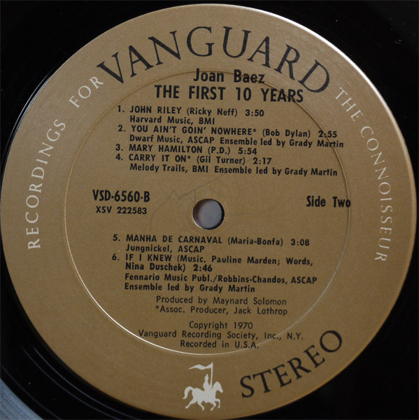Joan Baez - The First 10 Years (2xLP, Comp)