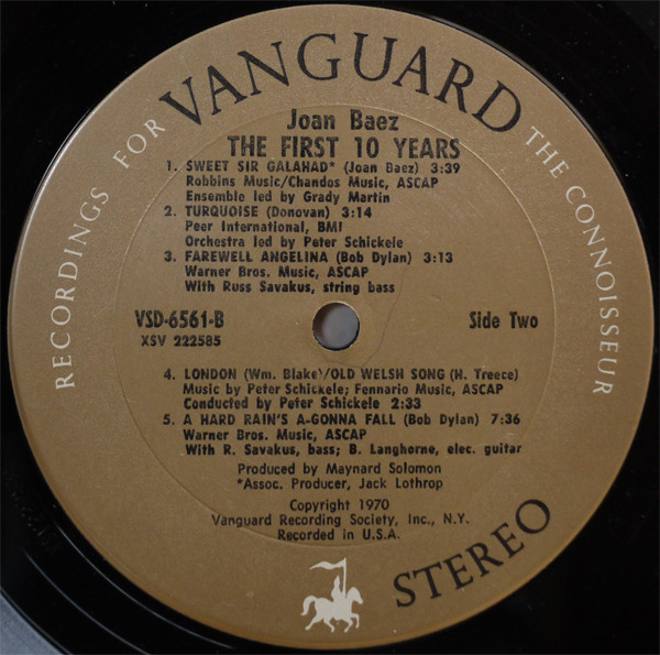 Joan Baez - The First 10 Years (2xLP, Comp)