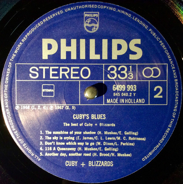 Cuby + Blizzards - Cuby's Blues (The Best Of Cuby+Blizzards) (2xLP, Comp, RE)