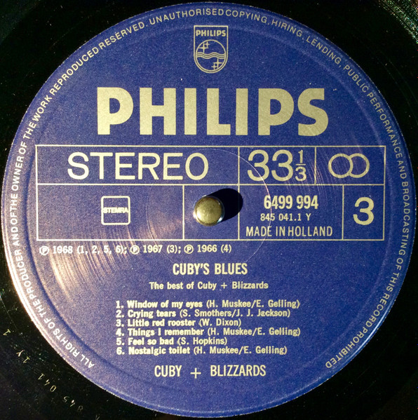 Cuby + Blizzards - Cuby's Blues (The Best Of Cuby+Blizzards) (2xLP, Comp, RE)