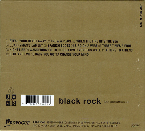 Joe Bonamassa - Black Rock (CD, Album, Car)