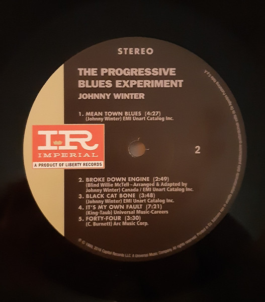 Johnny Winter - The Progressive Blues Experiment (LP, Album, RE, 180)