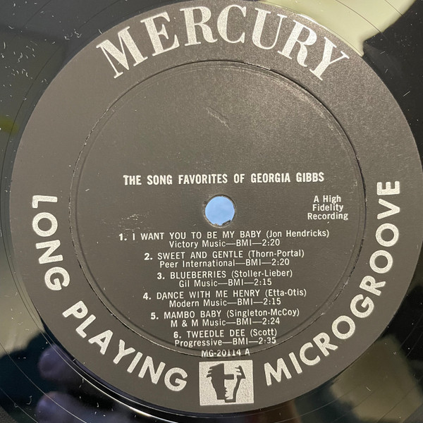 Georgia Gibbs - Song Favorites Of Georgia Gibbs (LP, Album, Mono)