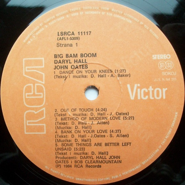 Daryl Hall John Oates* - Big Bam Boom (LP, Album)