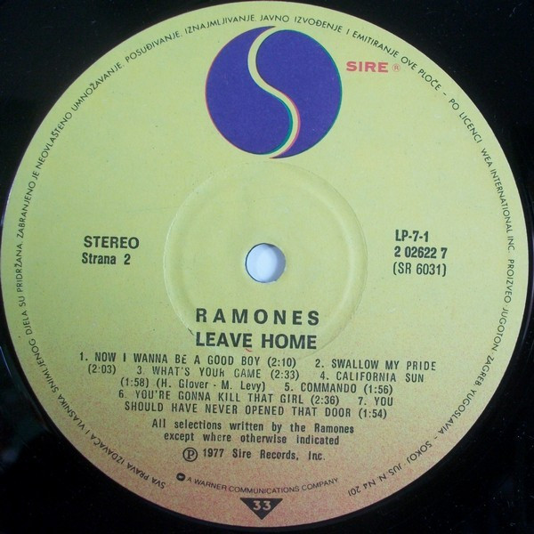 Ramones - Leave Home (LP, Album, RE)