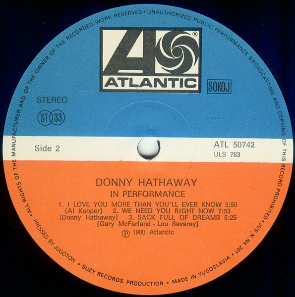 Donny Hathaway - In Performance (LP, Album)