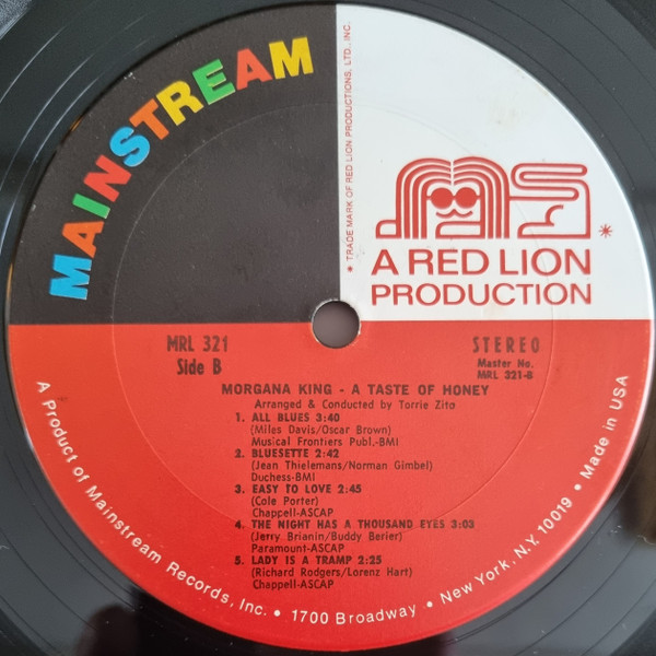 Morgana King - A Taste Of Honey (LP, Comp, Gat)