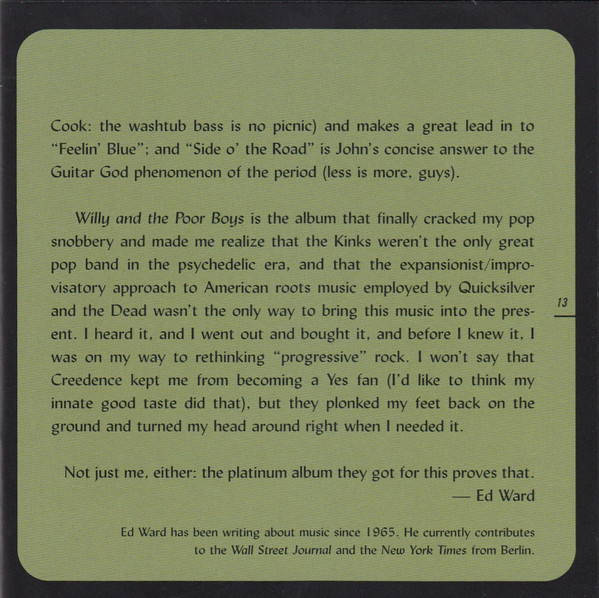 Creedence Clearwater Revival - Willy And The Poor Boys (CD, Album, RE, RM, Dig)