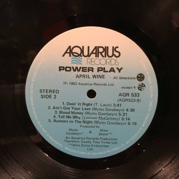 April Wine - Power Play (LP, Album)