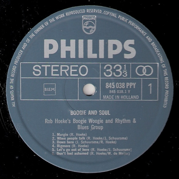 Rob Hoeke or Rob Hoeke's Boogie Woogie And R&B Group - Boogie & Soul (2xLP, Comp + Box, Club)