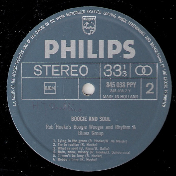 Rob Hoeke or Rob Hoeke's Boogie Woogie And R&B Group - Boogie & Soul (2xLP, Comp + Box, Club)