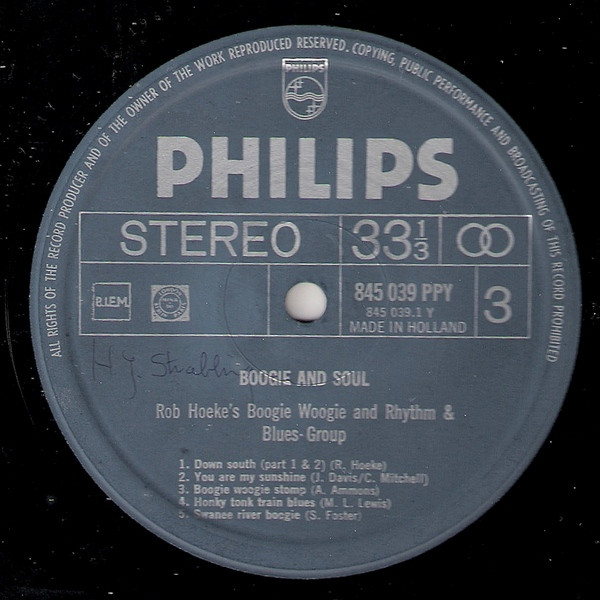 Rob Hoeke or Rob Hoeke's Boogie Woogie And R&B Group - Boogie & Soul (2xLP, Comp + Box, Club)