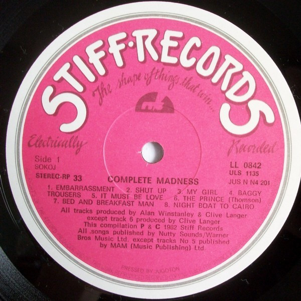 Madness - Complete Madness (LP, Comp)