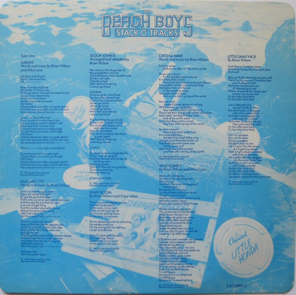 The Beach Boys - Stack O' Tracks (LP, Comp, RE)