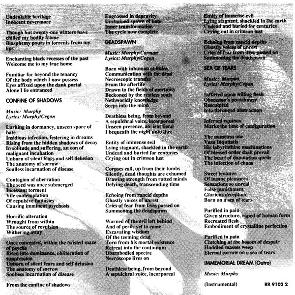 Disincarnate - Dreams Of The Carrion Kind (CD, Album)