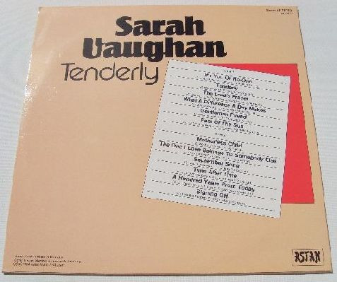 Sarah Vaughan - Tenderly (LP, Comp)