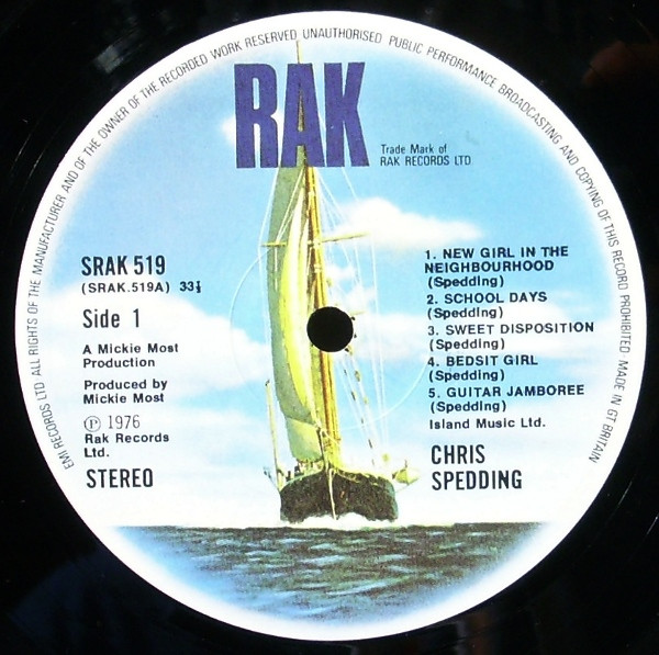 Chris Spedding - Chris Spedding (LP, Album)