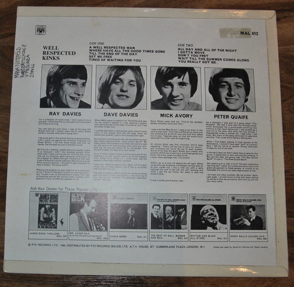 The Kinks - Well Respected Kinks (LP, Comp)
