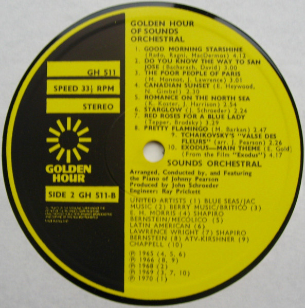 Sounds Orchestral - Golden Hour Of Sounds Orchestral - The Earth, The Sea & The Sky (LP, Comp)