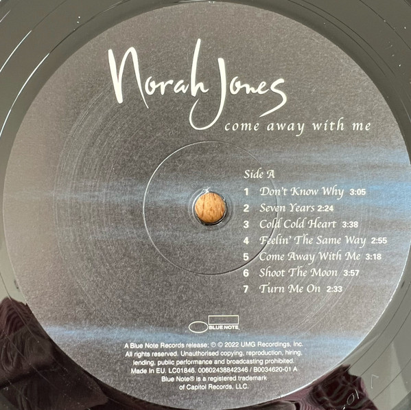 Norah Jones - Come Away With Me (LP, Album, RE, 20t)
