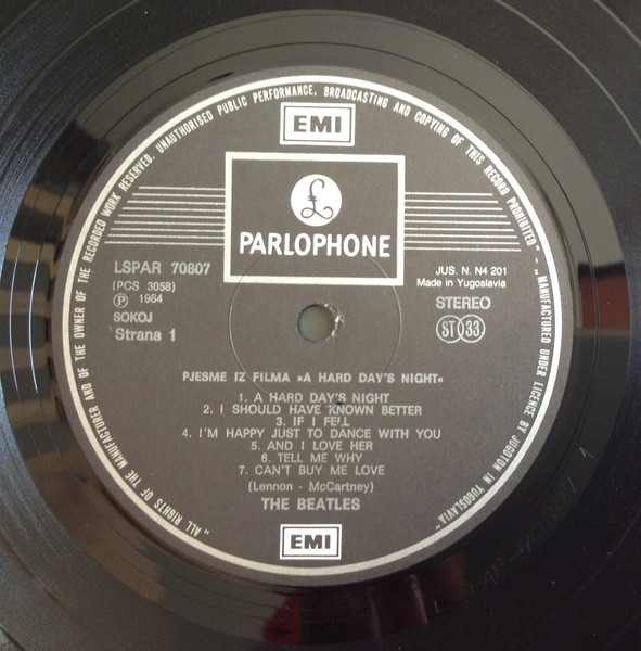 The Beatles - A Hard Day's Night (LP, Album, RE)