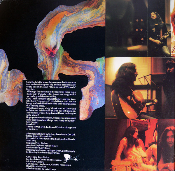 Uriah Heep - Demons And Wizards (LP, Album, RE, Gat)
