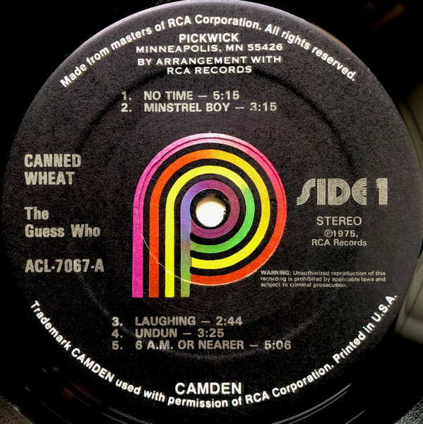 The Guess Who - Canned Wheat (LP, Album, RE)