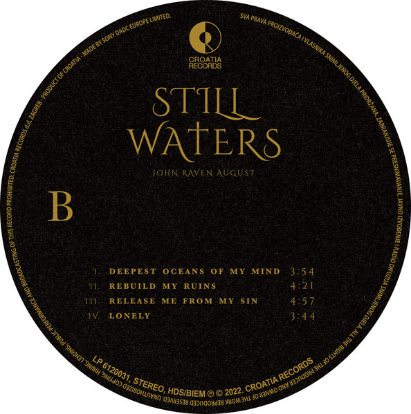 John Raven August* - Still Waters (LP, Album, 180)