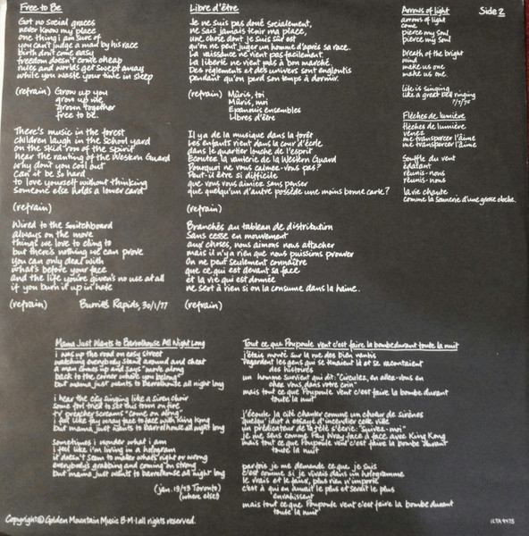 Bruce Cockburn - Circles In The Stream (2xLP, Album, Pit)