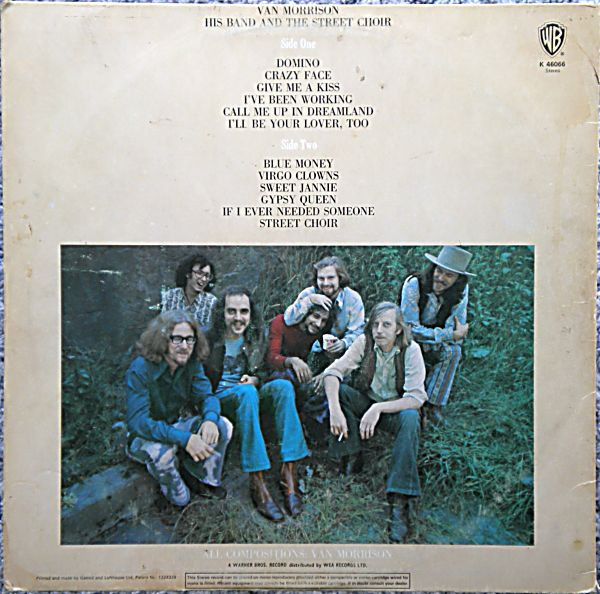 Van Morrison - His Band And The Street Choir (LP, Album, RE, Gat)