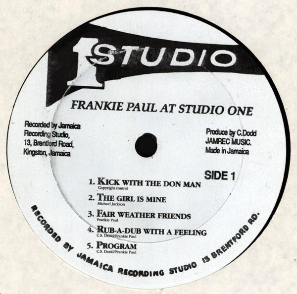 Frankie Paul - At Studio One (LP, Album)