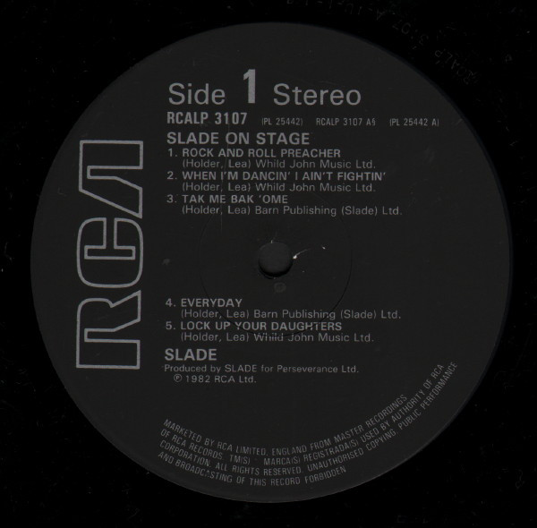 Slade - Slade On Stage (LP, Album)