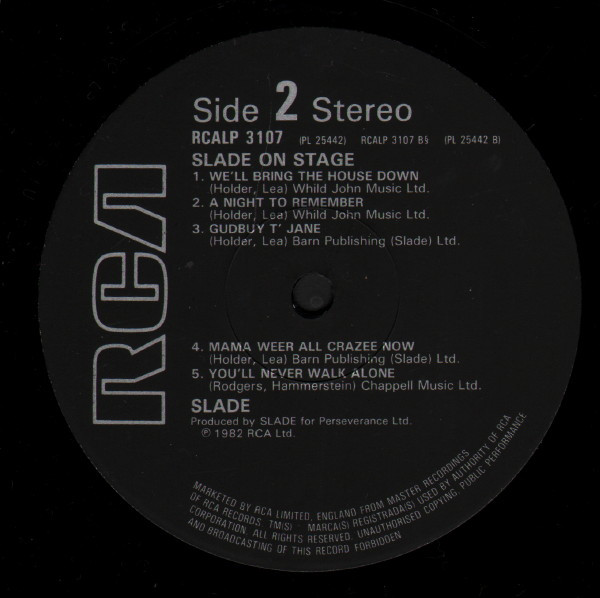 Slade - Slade On Stage (LP, Album)