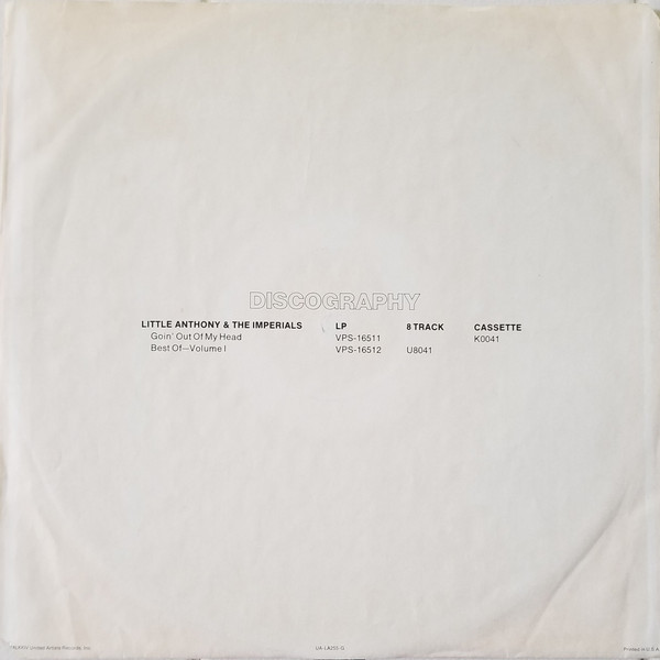 Little Anthony & The Imperials - The Very Best Of Little Anthony & The Imperials (LP, Comp, Mono, RP, All)