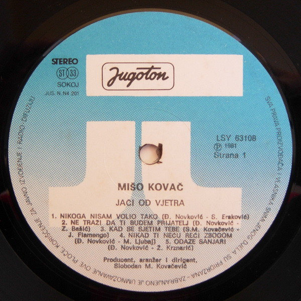 Mišo Kovač - Jači Od Vjetra (LP, Album)