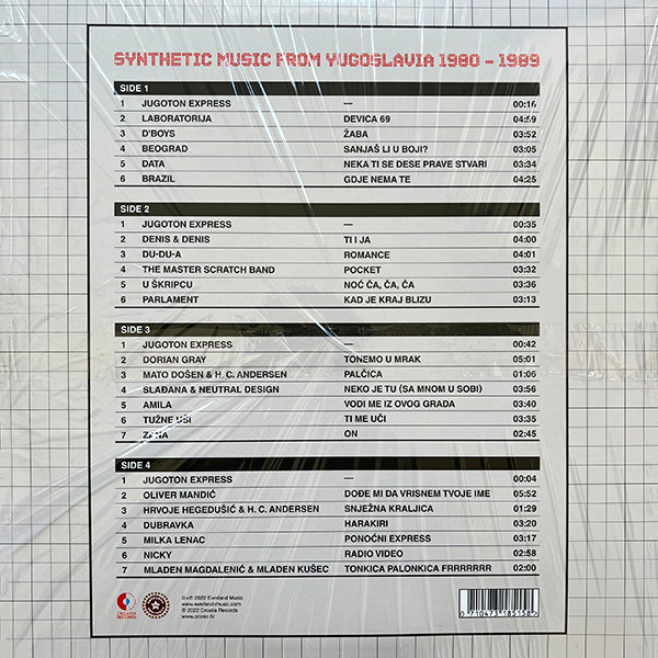 Various - Electronic Jugoton - Synthetic Music From Yugoslavia 1980-1989 Vol. 1 (2xLP, Comp)