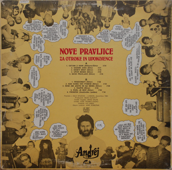 Andrej Šifrer - Nove Pravljice Za Otroke In Upokojence (LP, Album)